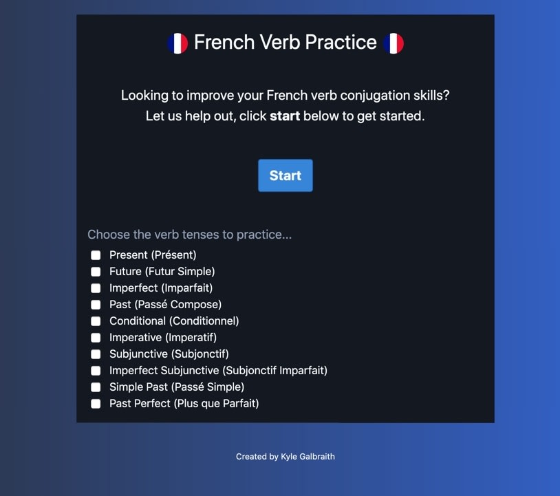 French Verb Practice